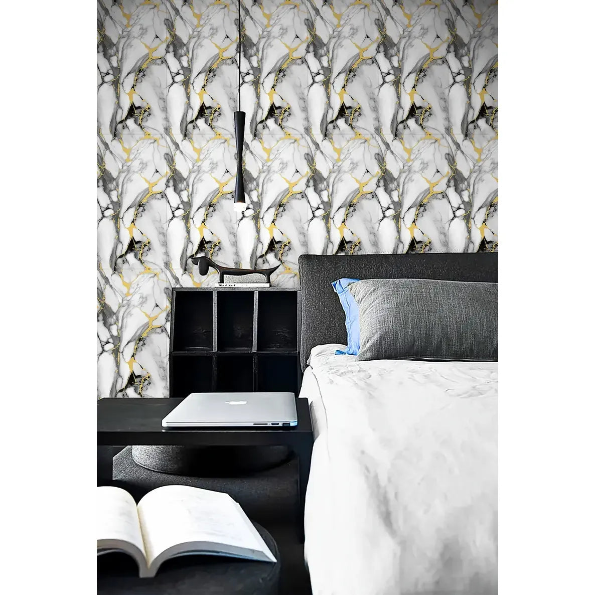 100 Stuks – Zelfklevende Muurstickers 30 x 60 cm – Waterdichte PVC Wandpanelen – Marmerlook 3D Effect – Makkelijk Schoon te Maken Tegelstickers – Wanddecoratie voor Keuken Badkamer Woonkamer Slaapkamer – Zelfklevende Tegelfolie Set