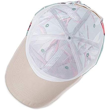 Dames Baseballpet – Bloemen En Bladeren Print – Modieuze Verstelbare Cap – Perfect Voor Buitenactiviteiten En Streetwear – Comfortabele Pasvorm Voor Alle Leeftijden