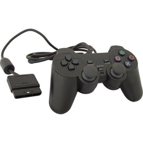 Bedrade PS2 Controller - Compatibel met Alle PlayStation 2 Modellen - Analoge Joysticks - Drukgevoelige Knoppen - Trilfunctie - Plug and Play Installatie - Zwart