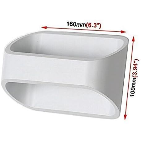 Moderne Wandlamp - 5W LED Wandlamp Voor Binnen - Dimbaar - Inclusief Warm Licht LED Lamp - Aluminium Behuizing - Sfeerverlichting Voor Slaapkamer, Hal, Studio, Gang - 220V - Witte Kleur - Energiezuinig Design