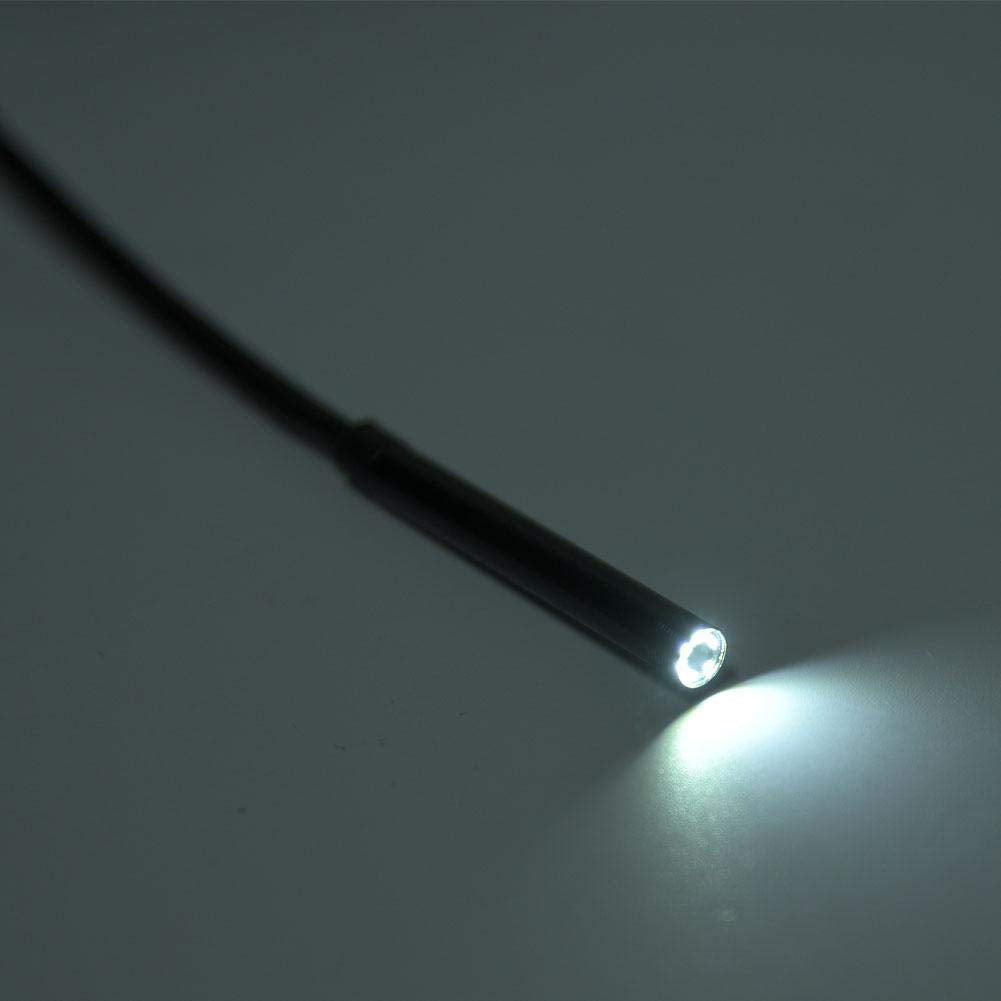 USB Endoscoop - 2 Meter - Inspectiecamera - Waterdicht IP67 - Ø5.5 mm - Met 6 Verstelbare LED Lampen - Compatibel met Android en Windows XP/7/8/9/10 - Voor Onderhoud en Reparatie
