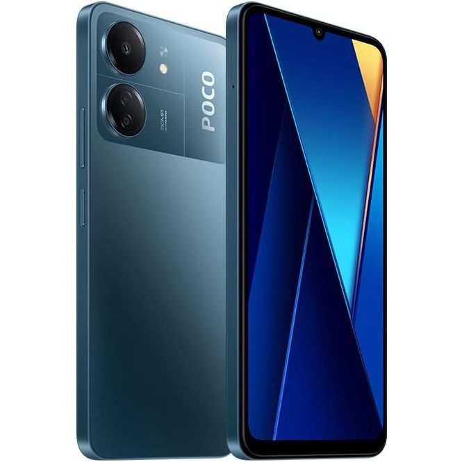 Xiaomi Poco C65 - Dual Sim Smartphone - 6GB RAM - 128GB Opslag - Blauw - Mobiele Telefoon - Android - 6,5 Inch Scherm - Snelle Processor - 4G LTE Ondersteuning - Hoge Resolutie Camera - 5000mAh Accu - Vingerafdruk Ontgrendeling