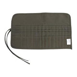 School Pennenzak - 30 Gaten Penseel, Kantoorbenodigdheden Tas Oprolbaar Canvas Penseelhouder Tekenen Pen Aquarel Olieverf Borstel Houder, Ideaal voor het Organiseren en Beschermen van Kunstbenodigdheden