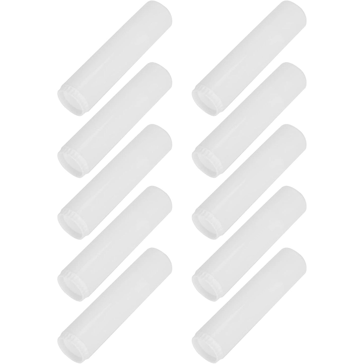 10 Stuks - Lippenbalsem Tubes - Lege Lippenbalsem Containers - Navulbare Lippenbalsem Hulsjes - Hoogwaardige Plastic Tubes - Voor Zelfgemaakte Lippenbalsem en Cosmetica - Eenvoudig te Vulllen en Gebruiken - Milieuvriendelijk en Herbruikbaar