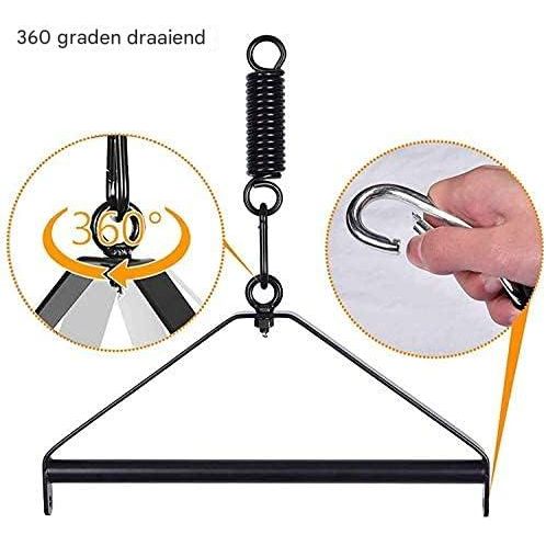 360° Draaibare LoveSwing – Luxe Hangschommel met Fluwelen Voering - Seksschommel  - Love Schommel Stalen Steun & Verstelbare Riemen – Tot 270 kg Draagvermogen – Derde Generatie Indoor Erotische Schommel voor Koppels