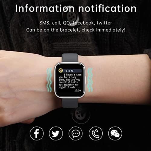 Revolutionaire Smartwatch in Strak zwart: Een Must-Have voor Fitness, Communicatie en Stijl - Uw Partner voor Een Gezonder, Verbonden Leven