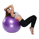 Gymnastische Bal voor Pilates en Yoga - Inclusief Pomp - Yoga Bal - Fitness Bal - Training Ball - Zwangerschapsbal - Inclusief Luchtpomp - 75cm - Paars