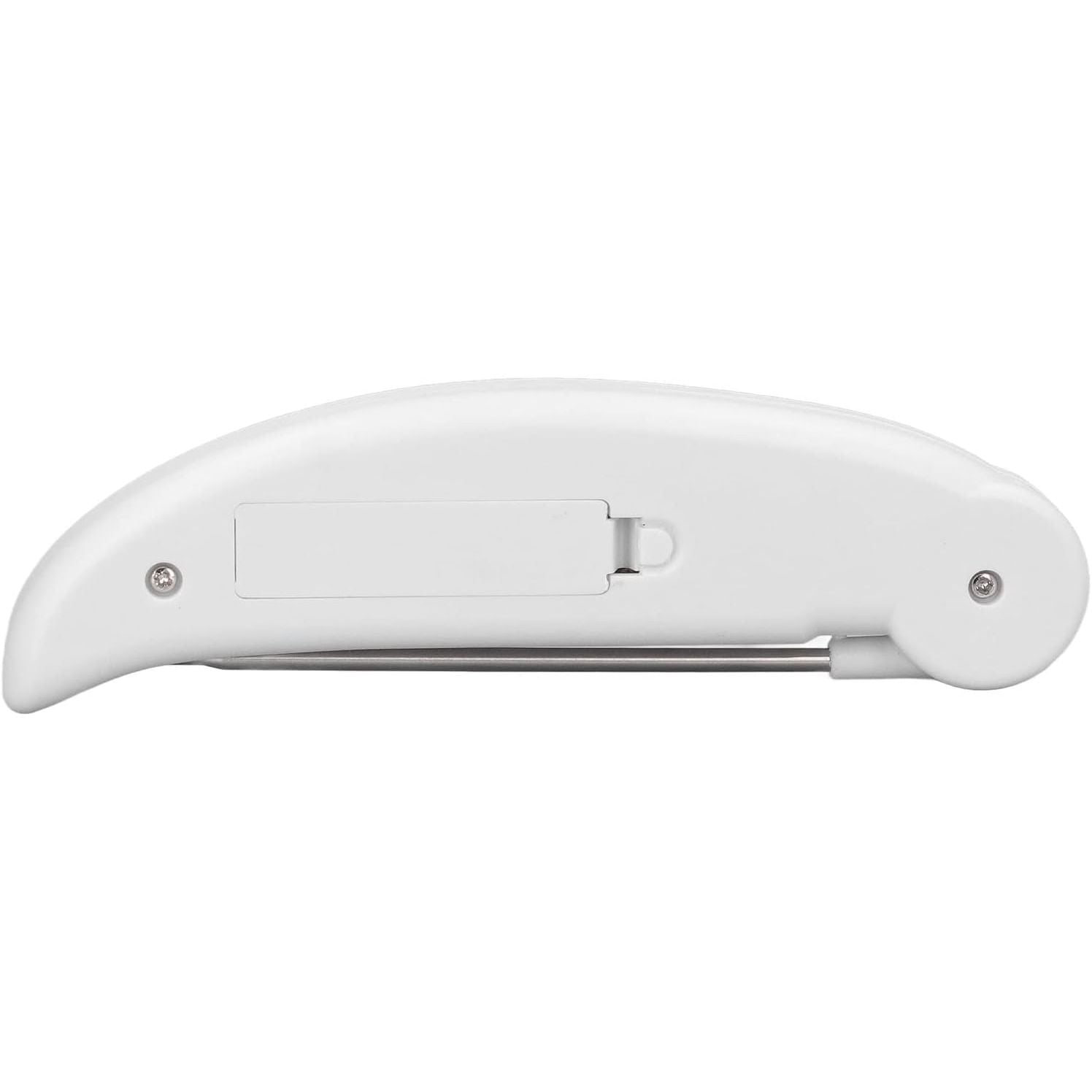 Digitale Vleesthermometer met Kalibratiefunctie – Direct Afleesbare Food Thermometer met RVS Sonde, Inklapbaar Ontwerp & ABS Behuizing – Snelle Temperatuurmeting van -50°C tot 300°C voor BBQ, Bakken, Frituren & Koken (Wit)