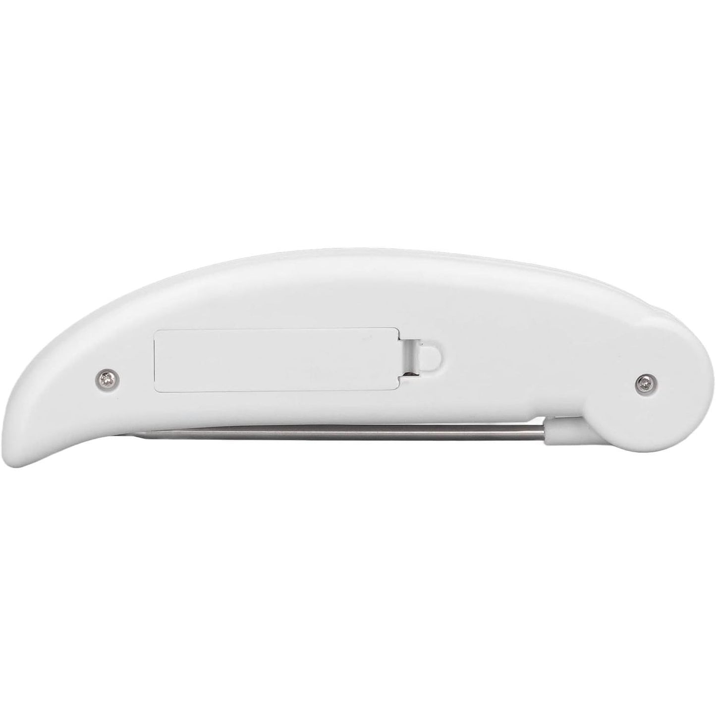 Digitale Vleesthermometer met Kalibratiefunctie – Direct Afleesbare Food Thermometer met RVS Sonde, Inklapbaar Ontwerp &amp; ABS Behuizing – Snelle Temperatuurmeting van -50°C tot 300°C voor BBQ, Bakken, Frituren &amp; Koken (Wit)