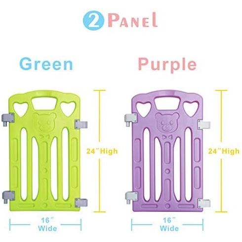 4 Stuks – Extra Panelen Voor Babybox – Model PLP-14WL004 – Uitbreidingsset Voor Gupamiga Babybox – Gekleurde Panelen Voor Kinderbox – Veiligheidshekje – Losse Kunststof Elementen – 40 x 60 cm Panelen Voor Speelruimte