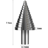 HSS Verzinkboor met Titanium Coating - Dubbele Sleuf Conische Boor (5mm-35mm) - Geschikt voor Schroefboor op Staal, Hout, Kunststof, Messing, Aluminium, PVC - Duurzaam en Efficiënt Booraccessoire met Sterke Boorprestaties