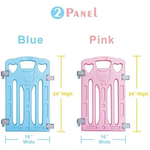 4 Stuks – Extra Panelen Voor Babybox – Model PLP-14WL004 – Uitbreidingsset Voor Gupamiga Babybox – Gekleurde Panelen Voor Kinderbox – Veiligheidshekje – Losse Kunststof Elementen – 40 x 60 cm Panelen Voor Speelruimte