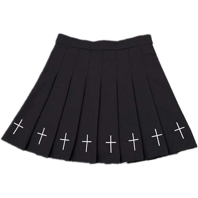 Vrouwen Mini Geplooide Rok - Gothic Punk Stijl - Schotse Ruit in Rood, Blauw, Zwart en Wit - Hoge Taille - Verkrijgbaar in S/M/L/XL/XXL