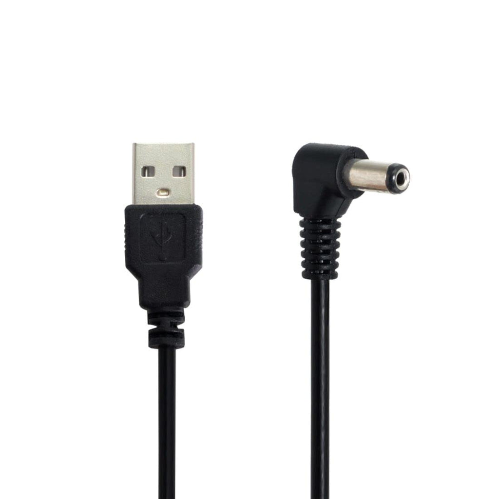 USB 2.0 A-Male naar 90° Haakse 5.5 x 2.5mm DC 5V Voedingskabel - 80cm - voor Tablets en Smartphones - OTG Host Adapterfunctie