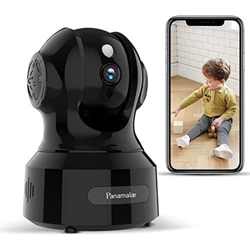 Panamalar 1080P HD Draadloze Beveiligingscamera - 1080P HD WiFi Pet Camera - 2.4G Indoor Camera - Nachtzicht - 2-Weg Audio - Bewegingsdetectie - Geschikt voor Baby/Elder/Nanny Monitor - Compatibel met Alexa - Ondersteuning voor MicroSD en Cloud Opslag