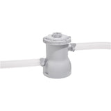 Crivit Quick Up Zwembad - Ø240x63 cm - Opblaasbaar Badrand - Inclusief Filterpomp &amp; Cartridge - 3-laags PVC - 2.074L Watercapaciteit