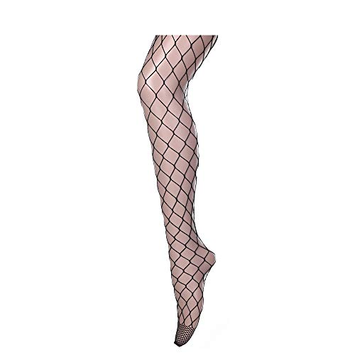 4 Delig - Sierlijke High Waist Fishnet Panty's - Verleidelijk en Comfortabel - Set van 4 paar - Zwart