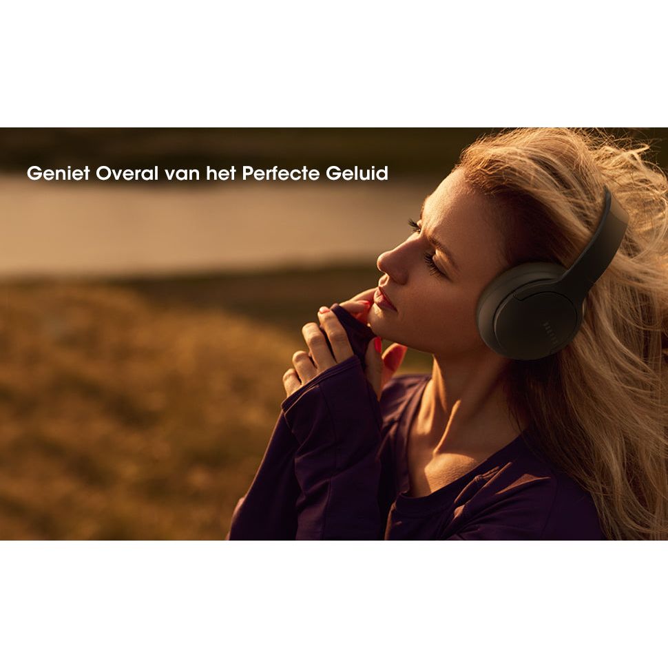 DOQUAS High Performance Bluetooth Koptelefoon- Draadloze Hoofdtelefoon V5.3 - Wireless Headphones- Opvouwbaar, 90 uur Speeltijd, 3 EQ Modi, Lichtgewicht met Microfoon - Krachtige Wireless Headset - Zwart