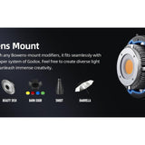 2 Delig - Godox SL60IIBI Bi-Color LED Studiolampen Set - 2800K-6500K - Professionele Video- en Fotografieverlichting - Bowens Mount - Incl. 2x Softbox 60x90 cm met Raster, 2x Lichtstatief en Draagtassen - SL60IIBI KIT2