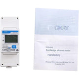 CHINT DDSU666 Grote LCD AC Meter - Din Rail Installatie - 5(80)A Enkel Fase Meter Voor Elektriciteitsfacturatie, Zonne-installaties, PV Systeem, Elektrische Voertuigladers - MID Gecertificeerd - RS485 Modbus-RTU Communicatie