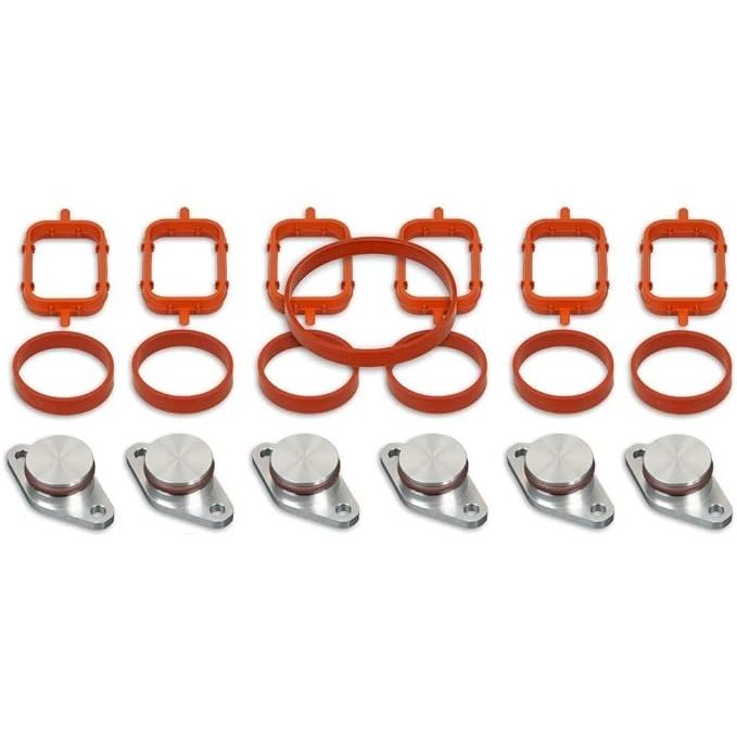 6 Stuks 33mm Inlaatspruitstuk Pakkingen -  inlaatspruitstukpakkingen en componenten - Hoogwaardige Inlaat Reparatieset voor 320d 330d 520d 525d 530d 730d - Duurzaam Rubber Materiaal