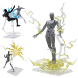 4 Stuks Transparante Action Figures Stand - Plastic Display Standaards - Stabiel en Praktisch - Geschikt voor Actiefiguren en Poppen - Creëer Dynamische Exhibitiescènes