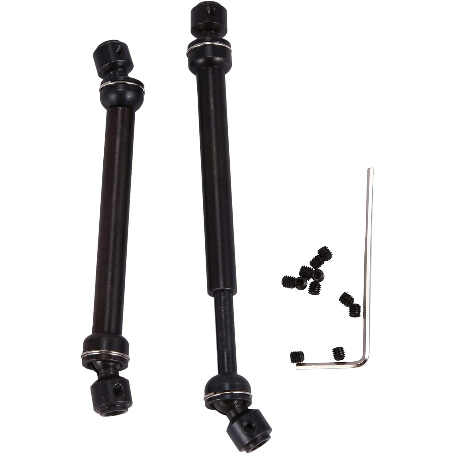 Metalen CVD Aandrijfas 112mm - Hoogwaardige Stalen Aandrijfas - Duurzaam en Betrouwbaar - Voor RC Auto's en Modelbouw - Precisie Gefabriceerd - Corrosiebestendig en Slijtvast - Verbetert de Prestaties en Stabiliteit - Geschikt voor Diverse Modellen