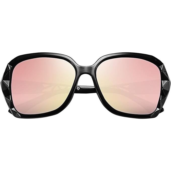Luxe Vierkante Zonnebrillen voor Dames - Verbluffend Gepolariseerd Glanzend Montuur - Elegante Compositie - Stijlvolle Vrouwen Eyewear - Hoogwaardige Vierkante Bril B2289