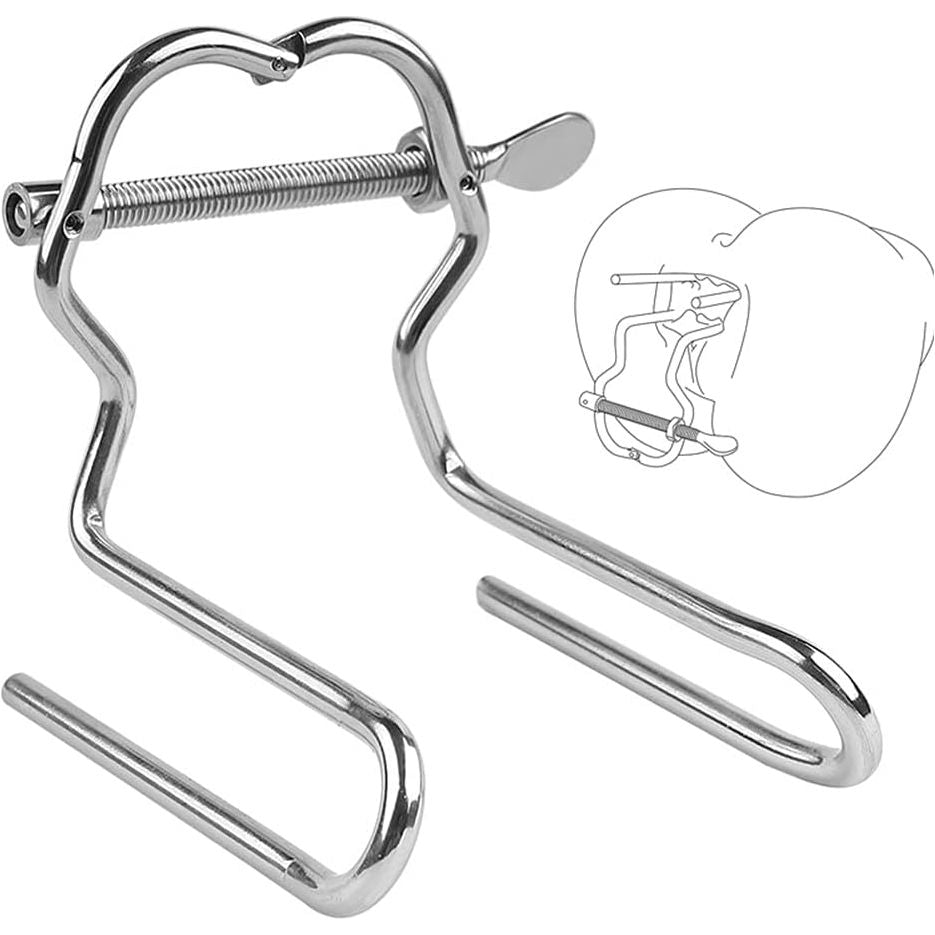 Verstelbare Dilator Plug Roestvrij Stalen Vaginale Speculum Mirror Device - Anus En Vagina Dilator Toy - Enema Expander - SM Seksspeeltje Voor Mannen, Vrouwen, Koppels - Medisch Roestvrij Staal - Veilig, Anti-Allergisch, Vrije Afstelbaarheid
