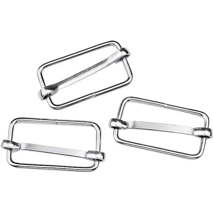 Metalen Gespen 25 mm - Tasgespen - Schuifstopper voor Heuptassen, Rugzakken & Riemen - Ideaal voor DIY & Handgemaakte Projecten - Set van 30 - Zilverkleur