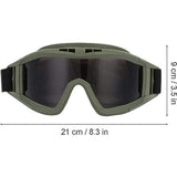 Anti-condens Bril voor Outdoor Activiteiten - Beschermende Tactische Oogbescherming - Anti-stof, Anti-condens Goggles - Duurzame Bescherming voor Avontuurlijke Activiteiten - 2 x Lens - Leger groen