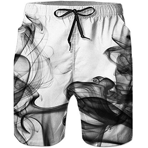 Smoke Heren Zomer Zwemshorts - 3D Gedrukte Grafische Strand Surf Board Shorts - Maat M