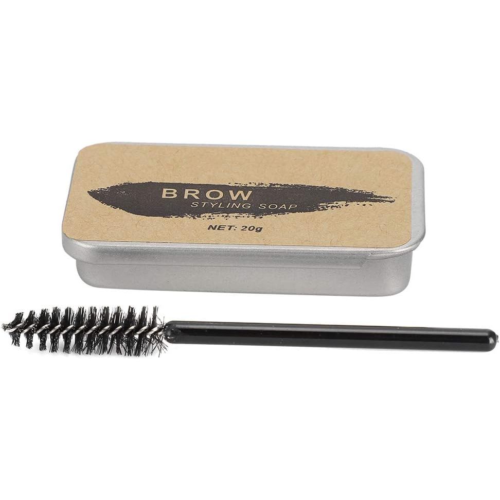 Styling Wenkbrauw Zeep - Wenkbrauwzeep Kit voor Natuurlijke en Volle Brows - Styling Balsem, Kleurloos en Langdurig - Compleet met Borstel voor Makkelijke Toepassing - Perfect voor Elke Wenkbrauwvorm en Stijl - Professionele Afwerking Thuis