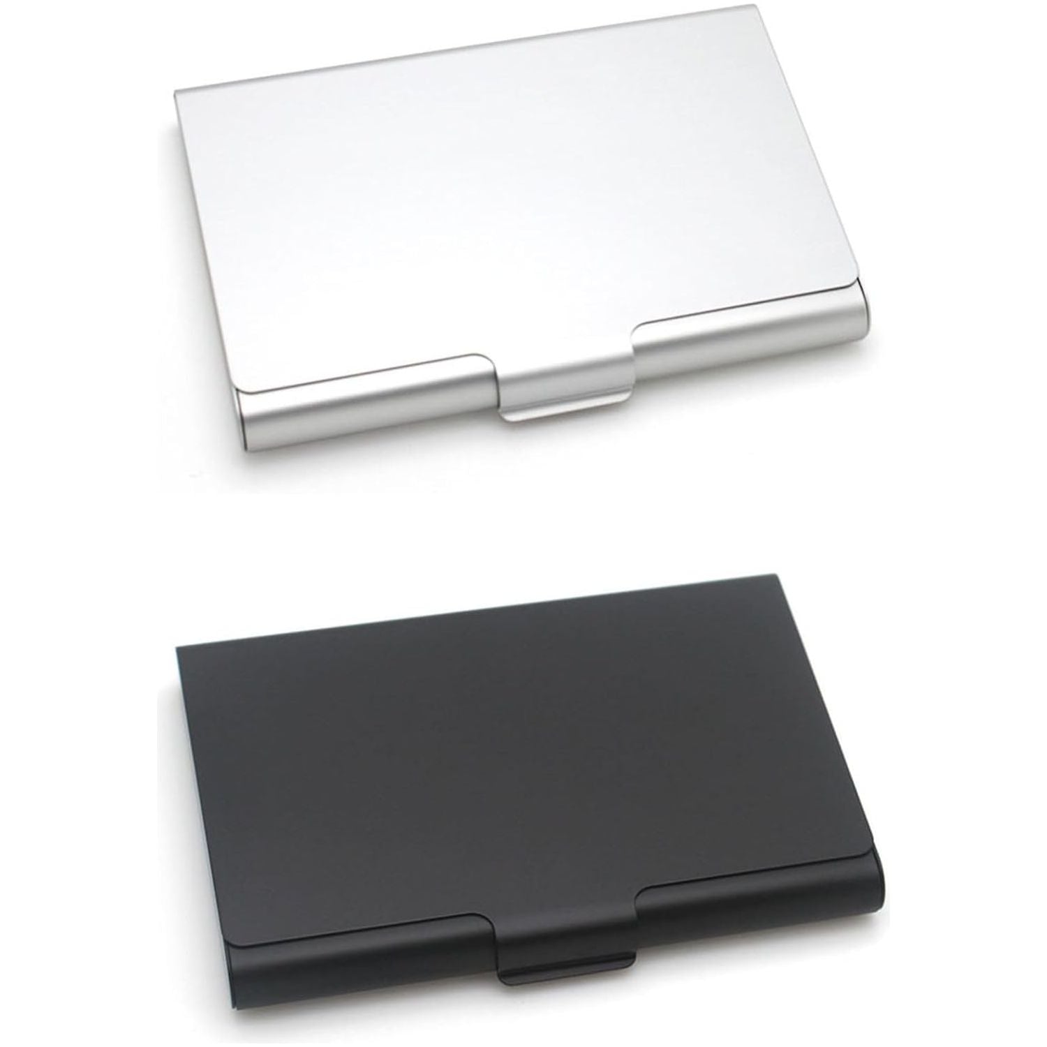 3 Delige Set RVS Visitekaarthouders - Stijlvolle en Robuuste Roestvrijstalen Visitekaarthouders Set – Professionele Uitstraling voor Zakenlieden en Ondernemers – Compacte en Draagbare Business Card Cases in Zwart, Goud, Zilver – Ruimte voor 13 Kaarten