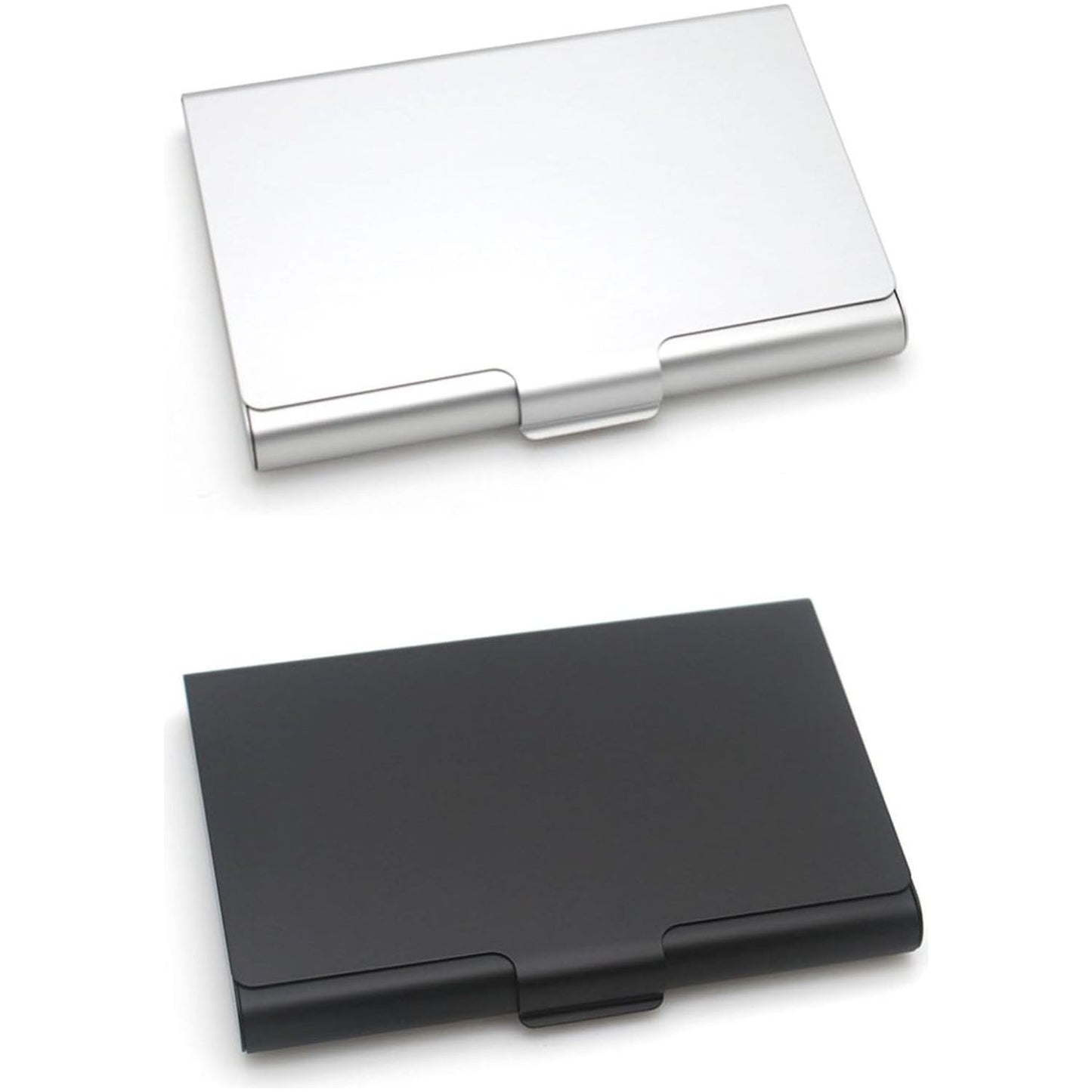 3 Delige Set RVS Visitekaarthouders - Stijlvolle en Robuuste Roestvrijstalen Visitekaarthouders Set – Professionele Uitstraling voor Zakenlieden en Ondernemers – Compacte en Draagbare Business Card Cases in Zwart, Goud, Zilver – Ruimte voor 13 Kaarten