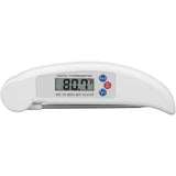 Digitale Vleesthermometer met Kalibratiefunctie – Direct Afleesbare Food Thermometer met RVS Sonde, Inklapbaar Ontwerp &amp; ABS Behuizing – Snelle Temperatuurmeting van -50°C tot 300°C voor BBQ, Bakken, Frituren &amp; Koken (Wit)