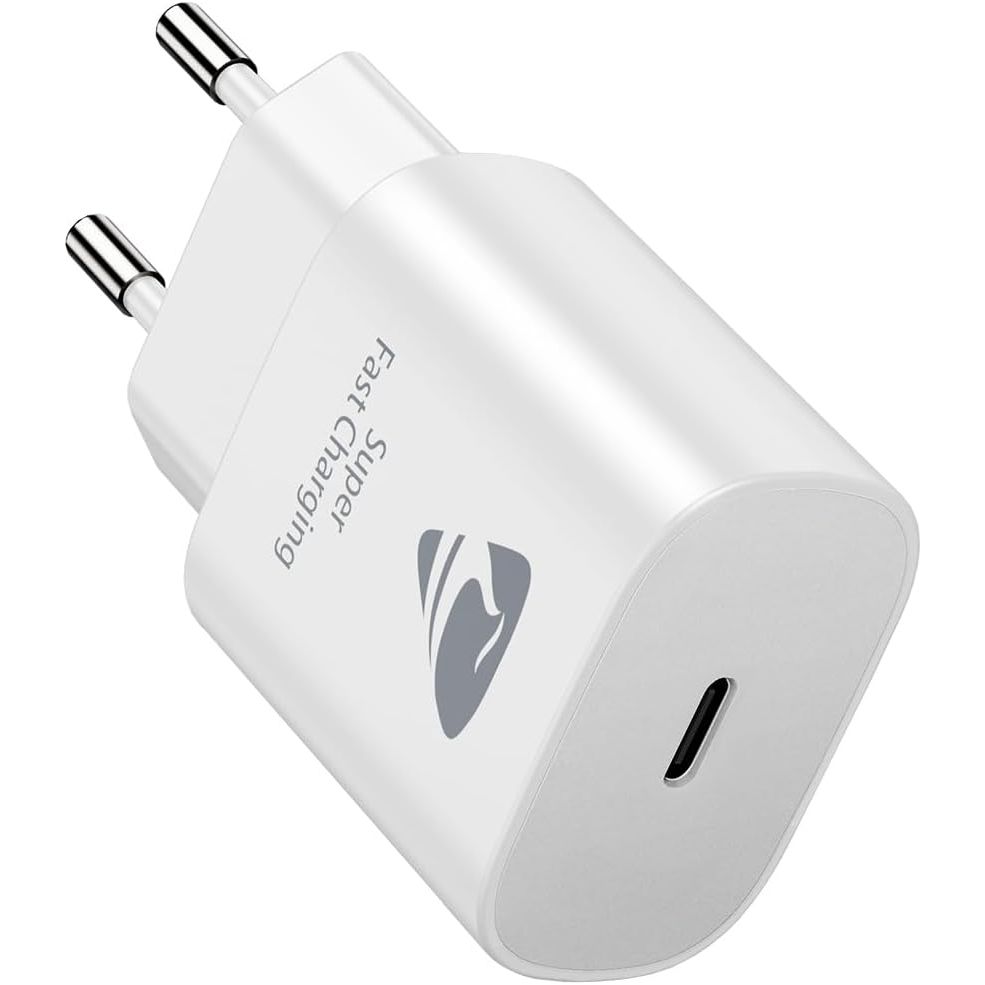 Krachtige USB-C Oplader - Tablet / Smartphone Lader - 25 W USB C Snellader - PD 3.0 Power Adapter - Stekker - Laadstekker - USB-C Voeding - Geschikt Voor iPhone 15 Pro/15 Pro Max/14 Plus/13/12/11/iPad/Samsung/Google Pixel - Compact en Draagbaar