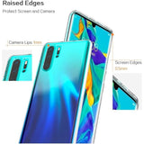 Set van 2 Transparante Flexibele Beschermhoesjes voor Huawei P30 Pro: Kristalheldere Achterkant Covers, Anti-Slip, Duurzaam en Beschermend Siliconen Materiaal - Behoudt het Elegante Ontwerp van Uw Telefoon