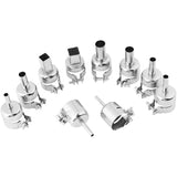 10 Stuks/set Heat Gun Nozzle Kits voor Hot Air Soldering Station Repair Tools - Complete Set van Mondstukken voor Precieze en Efficiënte Reparaties, Geschikt voor Diverse Reparatieprojecten en Professioneel Gebruik, Onmisbaar voor elke Werkplaats