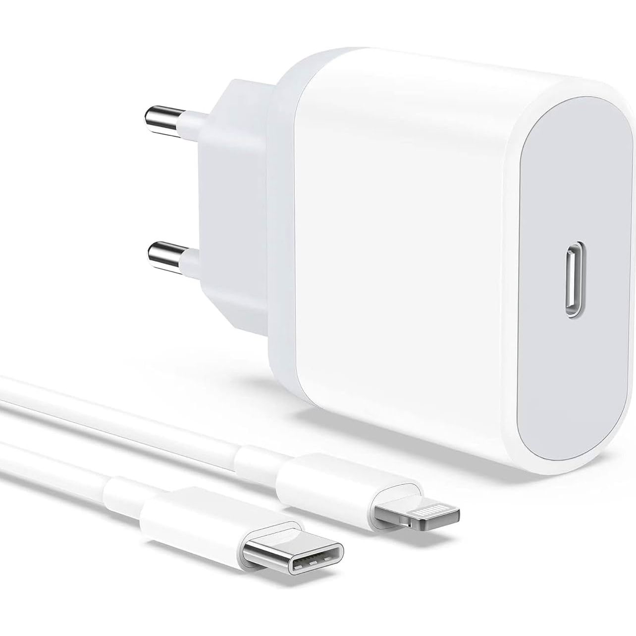 USB Oplader voor iPhone / iPad - USB-C naar Lightning - U60-PD20W - Snel Opladen USB Lader voor iPhone met 20W Power Delivery