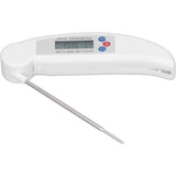 Digitale Vleesthermometer met Kalibratiefunctie – Direct Afleesbare Food Thermometer met RVS Sonde, Inklapbaar Ontwerp &amp; ABS Behuizing – Snelle Temperatuurmeting van -50°C tot 300°C voor BBQ, Bakken, Frituren &amp; Koken (Wit)