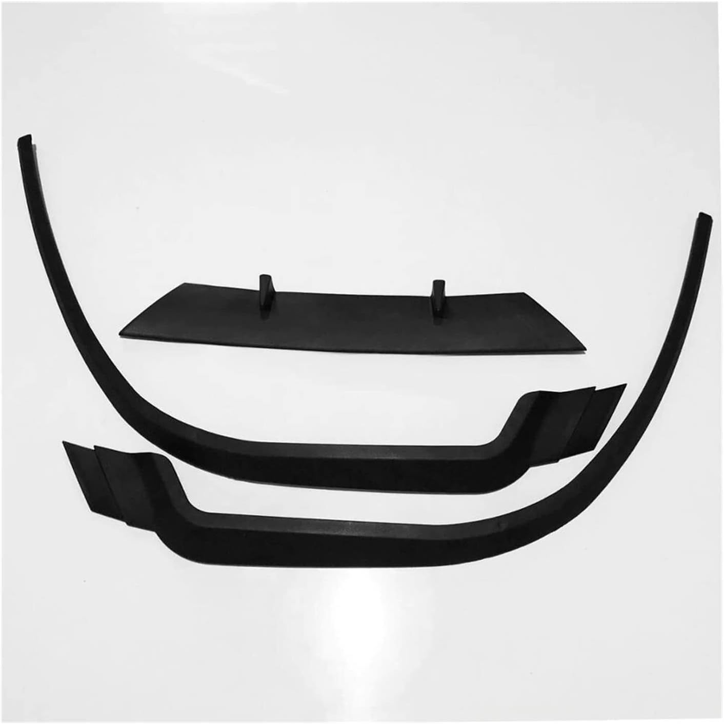 Universele 3-Delige Voorbumper Lip Spoiler Kit – Glanzend Zwart ABS Front Splitter voor ALFA ROMEO 159, CUPRA R & Meer – Aerodynamische Bodykit Auto Styling Accessoire – Verbetert Downforce & Sportieve Look – Eenvoudige Montage