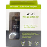 Universele TV WiFi Dongle – Draadloze Adapter voor Smart TV’s – Compatibel met Blu-ray Spelers met RJ45 Poort – Inclusief Ethernetkabel – Ondersteunt WPS Repeater en AP Modus – 802.11 b/g/n Standaard – 2.4GHz – Eenvoudige Installatie