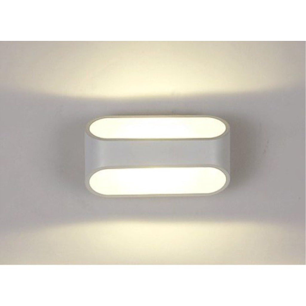 Moderne Wandlamp - 5W LED Wandlamp Voor Binnen - Dimbaar - Inclusief Warm Licht LED Lamp - Aluminium Behuizing - Sfeerverlichting Voor Slaapkamer, Hal, Studio, Gang - 220V - Witte Kleur - Energiezuinig Design