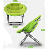 Ronde Opvouwbare Moon Chair – Comfortabele Loungestoel met Armleuningen voor Binnen & Buiten – Ergonomisch Ontwerp, Inklapbare Relaxstoel