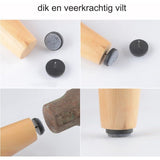 40 Stuks Schroefbare Viltglijders voor Meubels - 0.8 Inch Ronde Vilt Pads voor Stoelpoten - Duurzame Vloerglijders ter Bescherming van Houten, Kurk en Stenen Vloeren - Viltbeschermers met Bevestigingsschroeven - Eenvoudige Installatie - Grijs