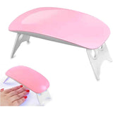 Mini Nagellamp Usb UV/LED Nageldroger Gel Nagellak Poly Nail Gel 60s/120s Art Tool Roze Kleur Zon Mini Nageldroger 6W UV Gel Polish Curing LED Lamp Draagbare Manicure Tool (Roze)