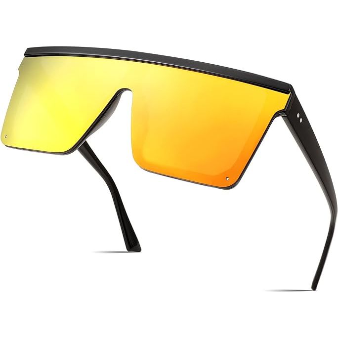 Overmaatse Zonnebril met UV400 Siamese Lenzen – Trendy Beschermende Eyewear voor Dames en Heren – Modieuze Accessoire met Duurzame Constructie en Volledige UV-Bescherming – Stijlvolle en Functionele Zonwering met Uniek Lensontwerp