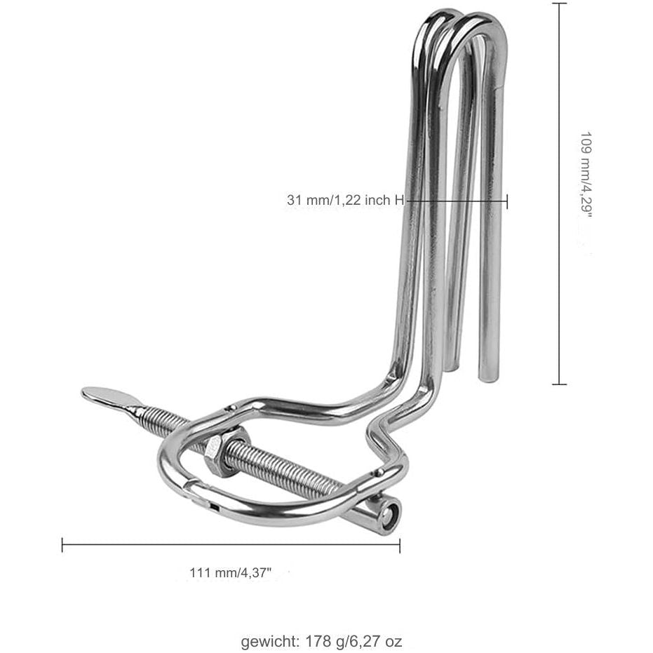 Verstelbare Dilator Plug Roestvrij Stalen Vaginale Speculum Mirror Device - Anus En Vagina Dilator Toy - Enema Expander - SM Seksspeeltje Voor Mannen, Vrouwen, Koppels - Medisch Roestvrij Staal - Veilig, Anti-Allergisch, Vrije Afstelbaarheid