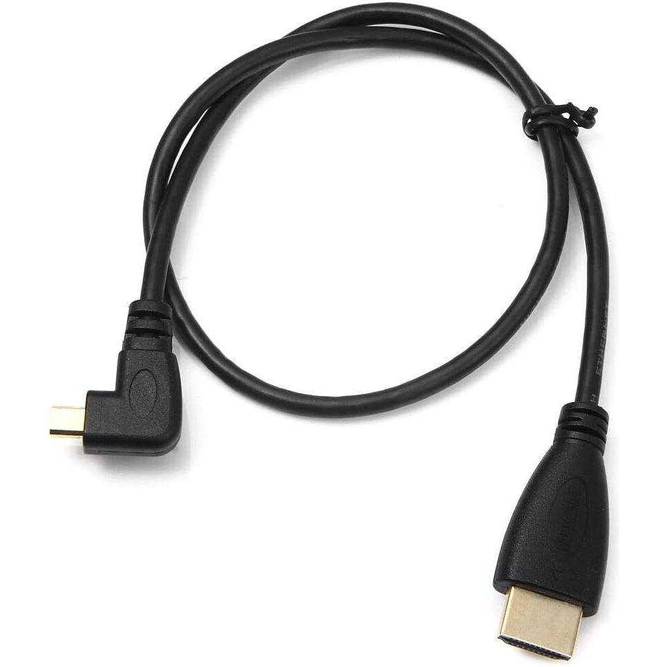Micro HDMI Haakse 90 Graden naar HDMI Mannelijke HDTV Kabel - 150cm - voor Mobiele Telefoon & Tablet